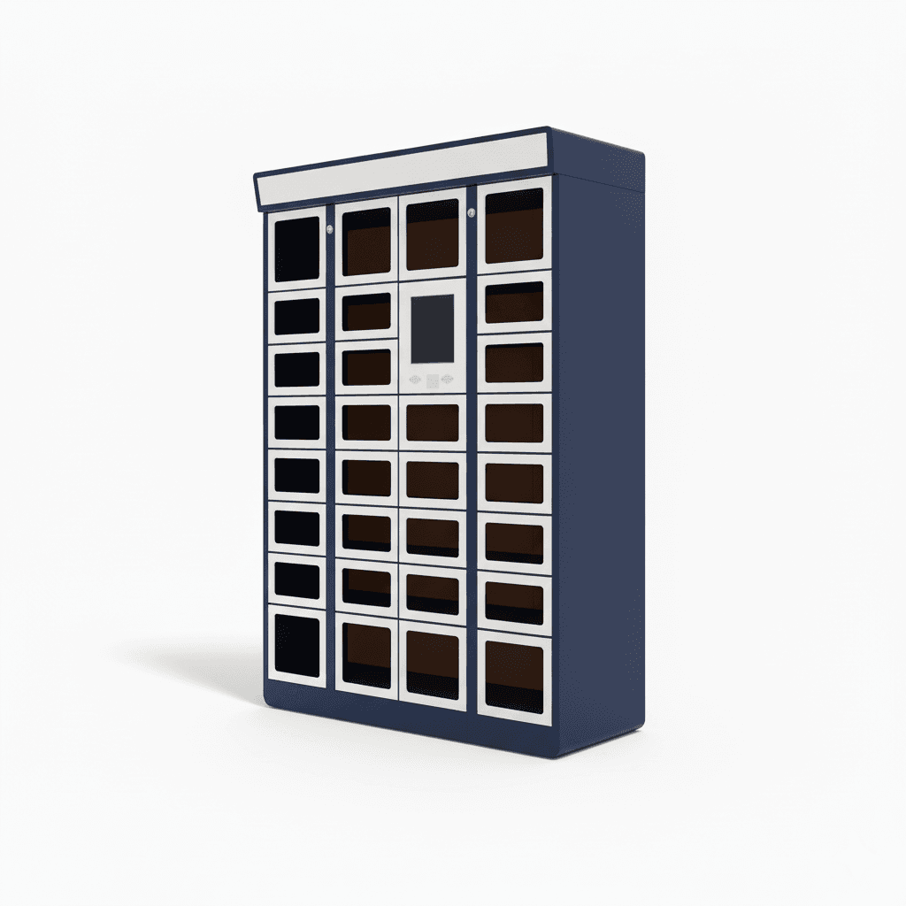 Double Sided Smart Electronic Food Pickup Locker (Assembled) for Safe Delivery Contactless Meal Collection Durable Rust