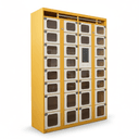 Double Sided Smart Electronic Food Pickup Locker (Assembled) for Safe Delivery Contactless Meal Collection Durable Rust