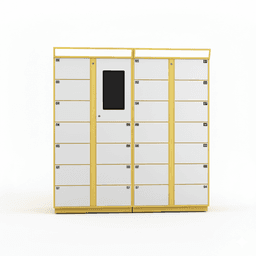 Smart Self Service Shoe Washing Locker with Electronic Lock and Assembled Structure Featuring Screen Scanner for Community Use