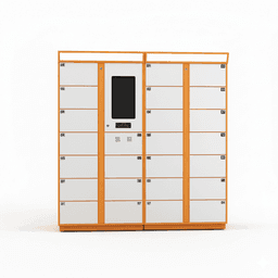 Smart Outdoor Laundry Locker with Electronic Lock Assembled Steel Rust Resistant Design