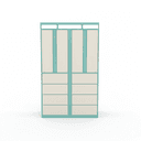 Smart Outdoor Laundry Locker with Electronic Lock Assembled Steel Rust Resistant Design