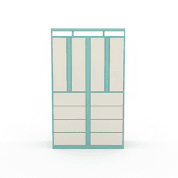 Smart Outdoor Laundry Locker with Electronic Lock Assembled Steel Rust Resistant Design