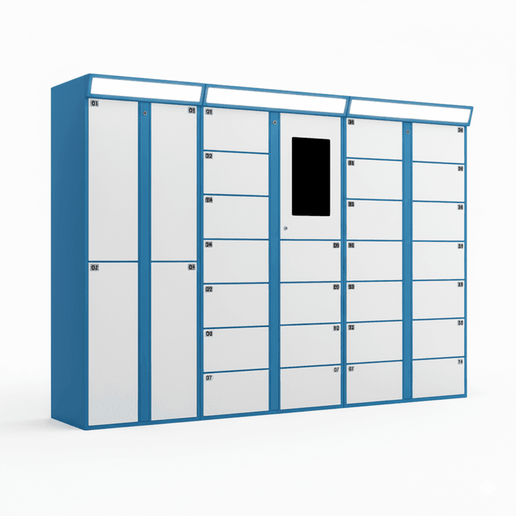 Factory Direct Outdoor Smart Laundry Locker with Electronic Lock Durable & Rust Resistant for Public and Commercial Use