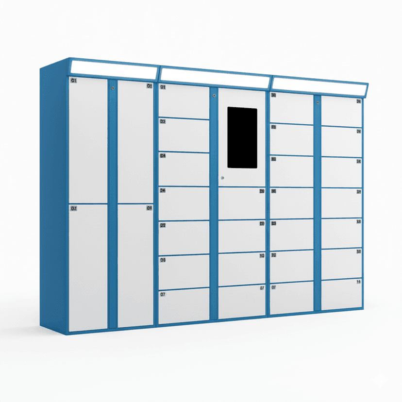 Factory Direct Outdoor Smart Laundry Locker with Electronic Lock Durable & Rust Resistant for Public and Commercial Use