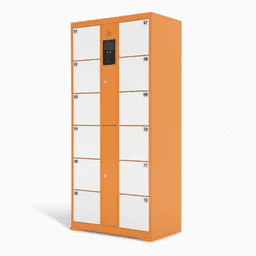 OEM Smart Shoe Cleaning Cabinet with Electronic Lock and Barcode Reader Assembled for Supermarket
