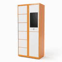 OEM Smart Shoe Cleaning Cabinet with Electronic Lock and Barcode Reader Assembled for Supermarket