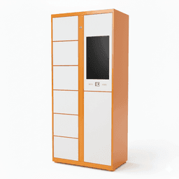 OEM Smart Shoe Cleaning Cabinet with Electronic Lock and Barcode Reader Assembled for Supermarket