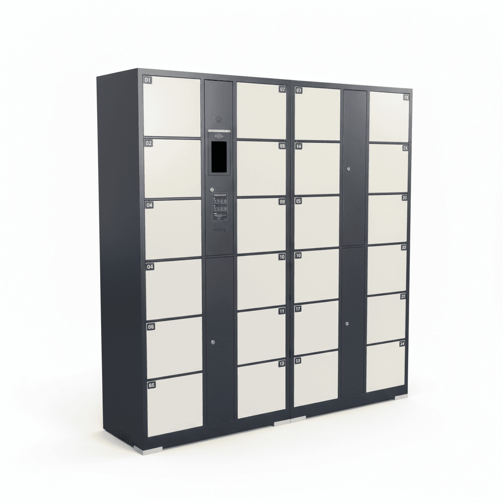 Smart Electronic Locker QR Code Barcode Intelligent Lockers Smart Pick up Locker for Gym Supermarket School Water Park - Linqu Smart Lockers