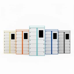 LinQu laundry locker cloud management system interface showing order tracking and compartment status