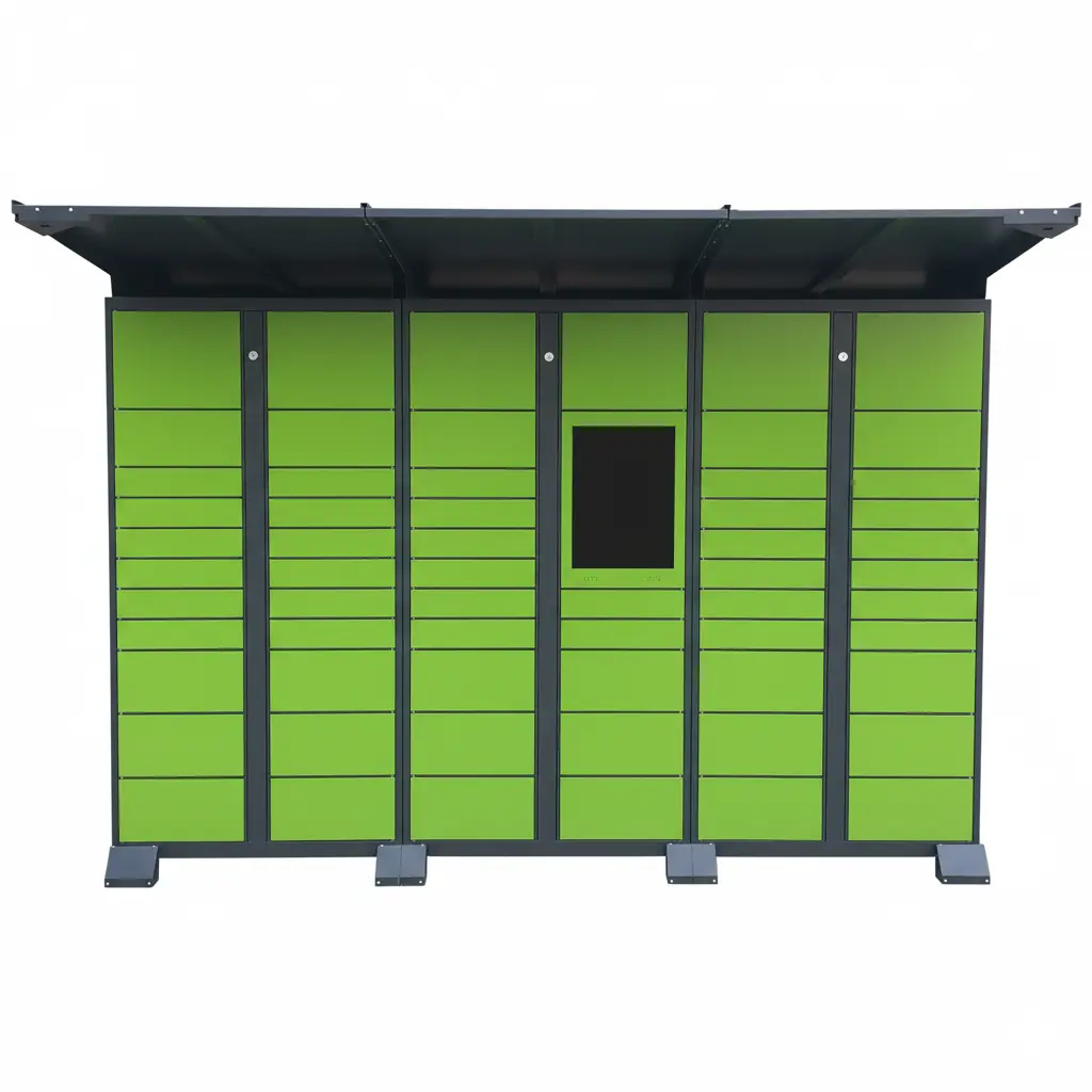 OEM Custom Assembled Smart Parcel Delivery Locker with Electronic Lock Touch Screen Barcode Scanner for Express Services - LinQu smart locker
