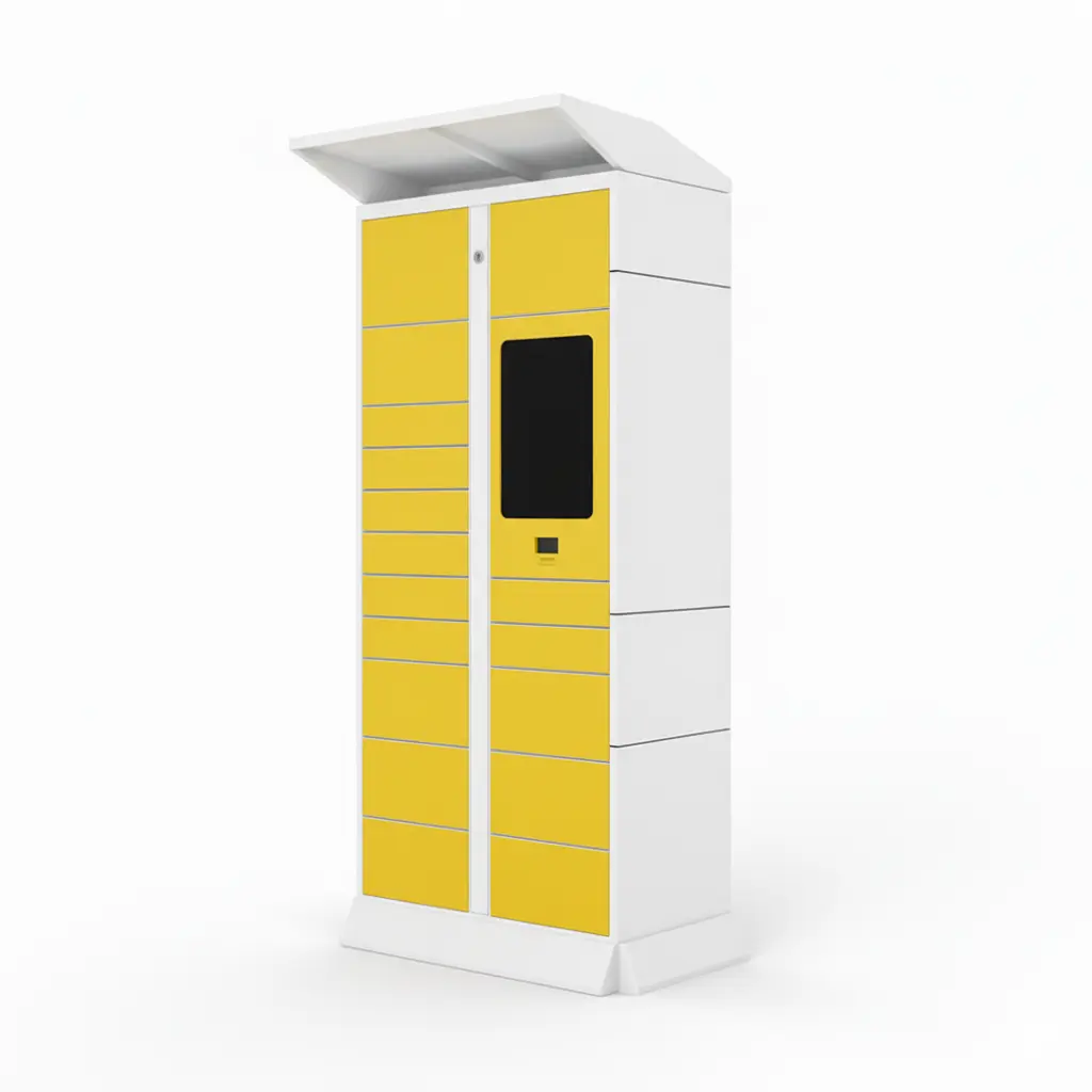 Manufacturer Wholesale Smart Outdoor Storage Locker Assembled Steel Metal Parcel Storage System Cabinet Molded Parts Electronic - LinQu smart locker