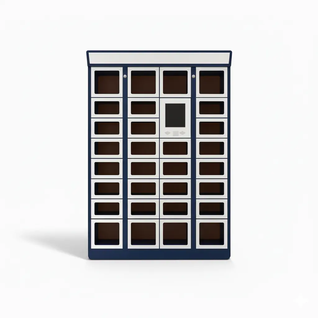 Smart Electronic Lock Food Delivery Locker Screen QR Scanner Assembled Rust Resistant Durable Steel Construction Floor Mount - LinQu smart locker