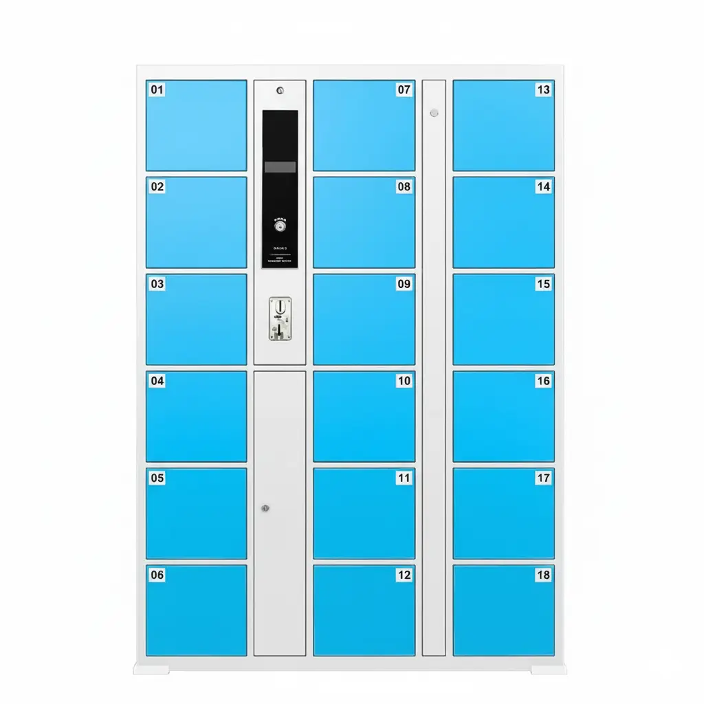 Electronic Barcode Smart Assembled Metal Locker for Luggage and Parcel Storage in Airports Gyms Public Areas - LinQu smart locker