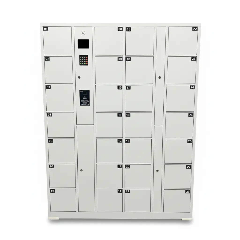 Smart Luggage Locker Warehousing and Supermarket Supplies Assembled Electronic Storage Cabinet with Secure Digital Lock System - LinQu smart locker