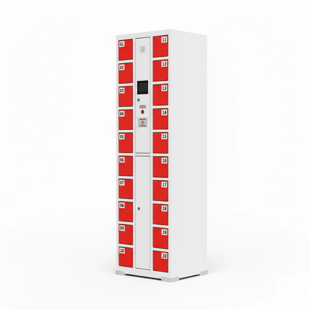 Secure Steel Mobile Phone Charging Locker with Electronic Lock for Offices Campuses and Supermarkets - LinQu smart locker