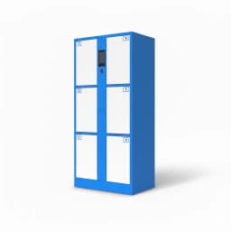 electronic locker touchscreen interface and PIN code entry panel