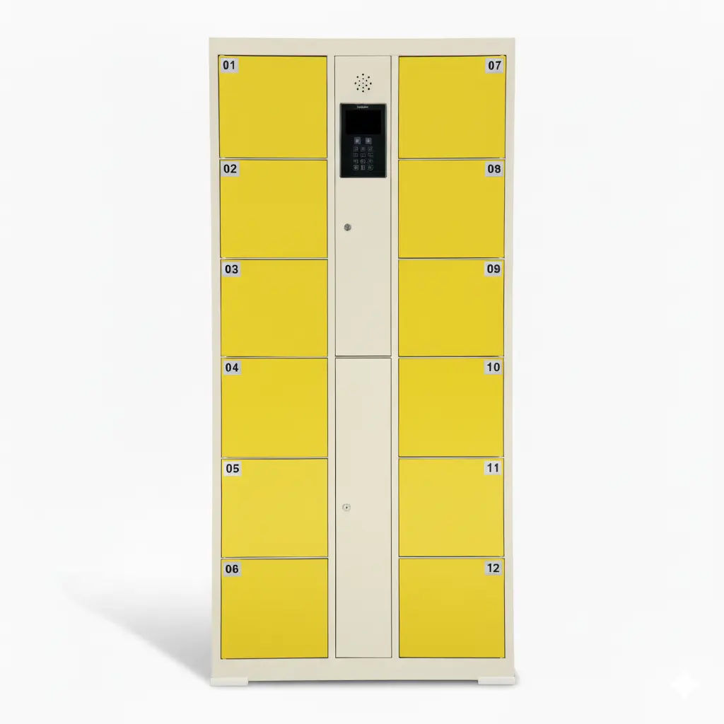 Smart Gym Locker with RFID Card Access | Fitness Center Storage Locker | Modular Member Locker System - LinQu smart locker