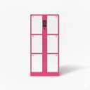 medical storage locker side view with hygienic powder-coated surface design