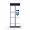 residential parcel locker multi-size compartments side view