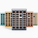 automated vending locker side view showing compartment layout