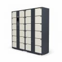 pharmacy pickup locker detail view 1, refrigerated compartment for cold chain medications