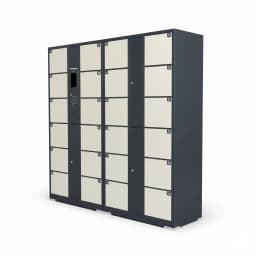 pharmacy pickup locker detail view 1, refrigerated compartment for cold chain medications