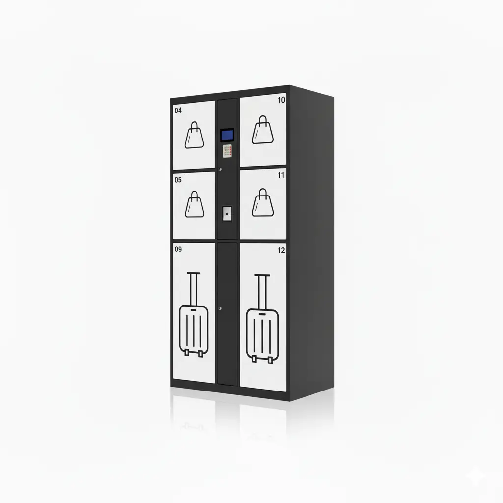 Loker Pengambilan Pesanan Layan Diri dengan Kod SMS dan Pengurusan Awan - Linqu Smart Lockers