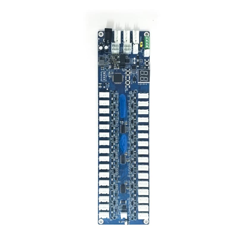 32-channel RS485 lock control board for high-density smart locker OEM