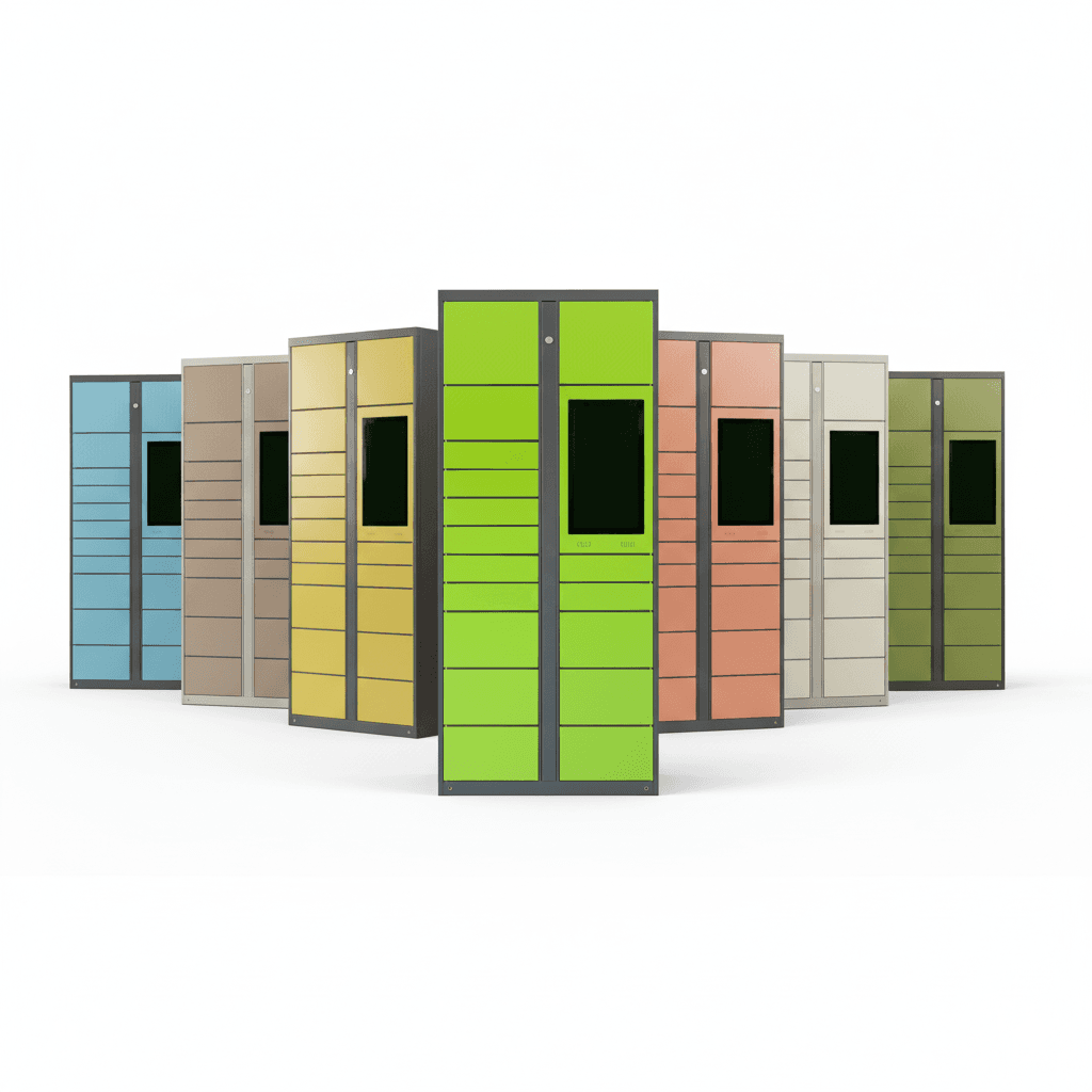 parcel locker system for residential and office delivery