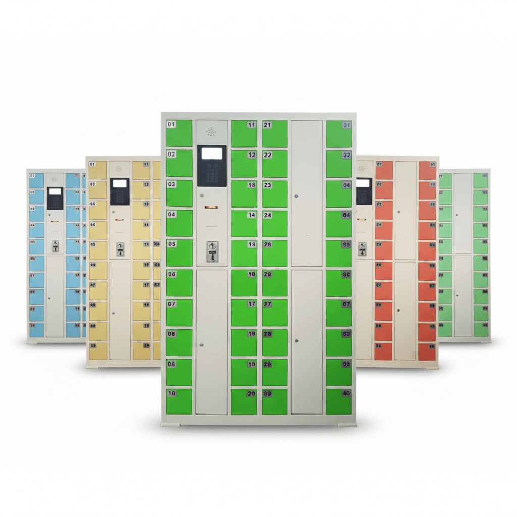 smart phone charging locker station