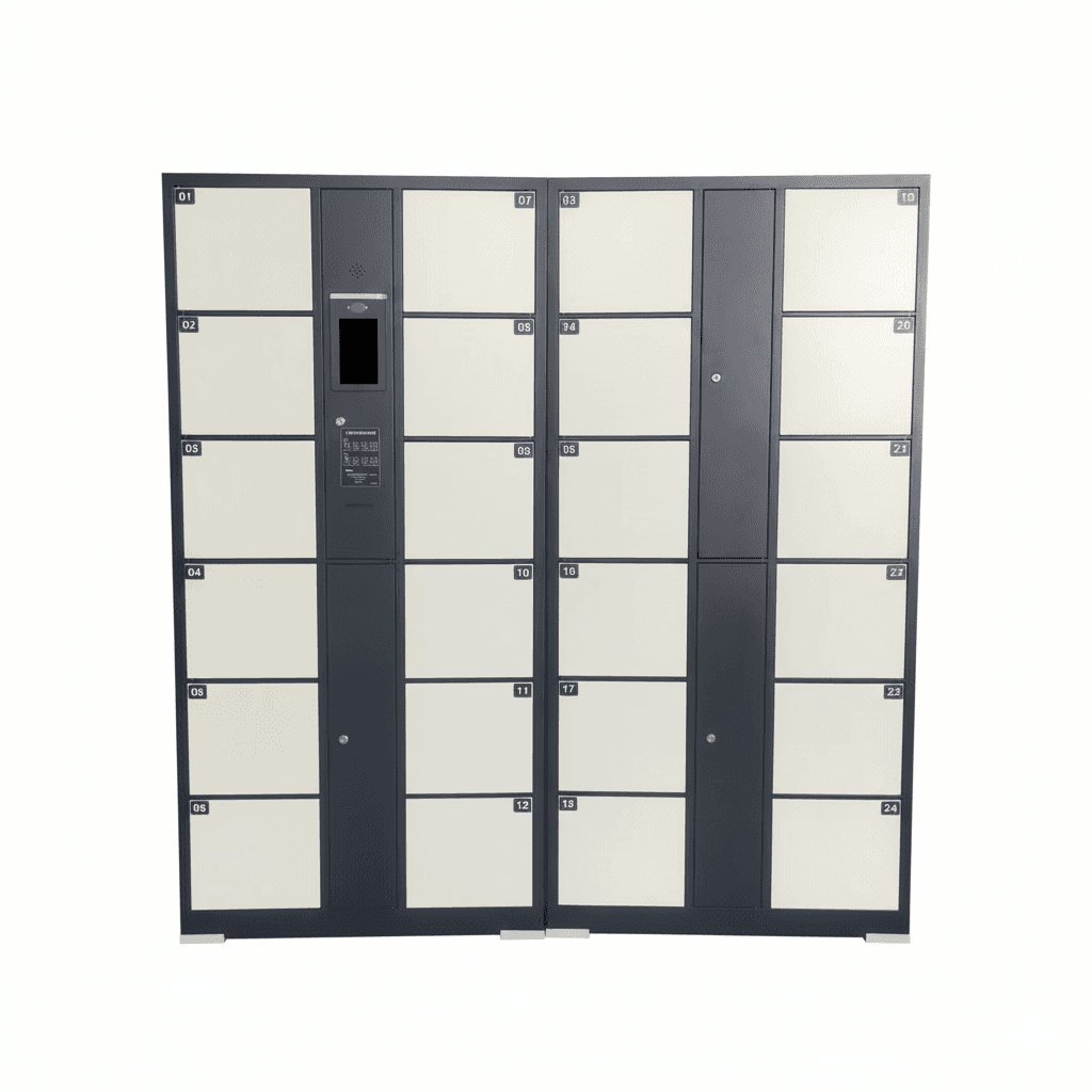 Modern Intelligent Electronic Smart Locker with Coin and Digital Metal Storage for Gym and Supermarket Use